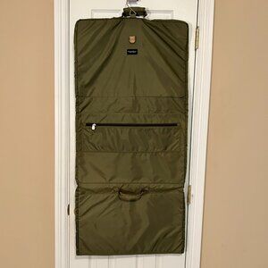 BRIGGS & RILEY Travel Garment Bag Tri Fold Light Weight Olive Green
